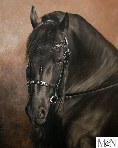 Horse Portrait In Oils By Nick Beall