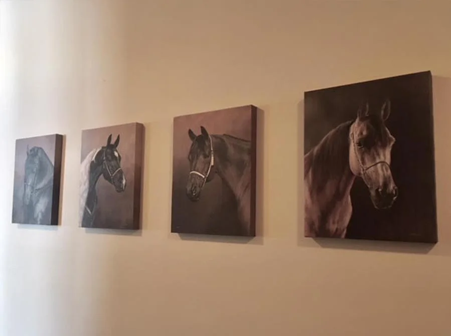Large Oil Painting in oils Portrait of Horse in Oils